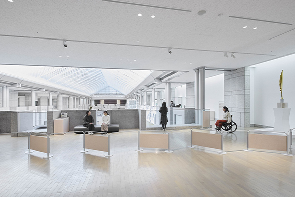 グランドギャラリーより上階につづくエリア