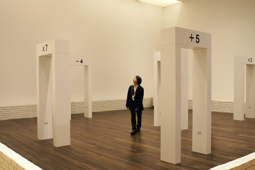 計算の庭（桐山孝司との共作）森美術館「六本木クロッシング2007」展示風景