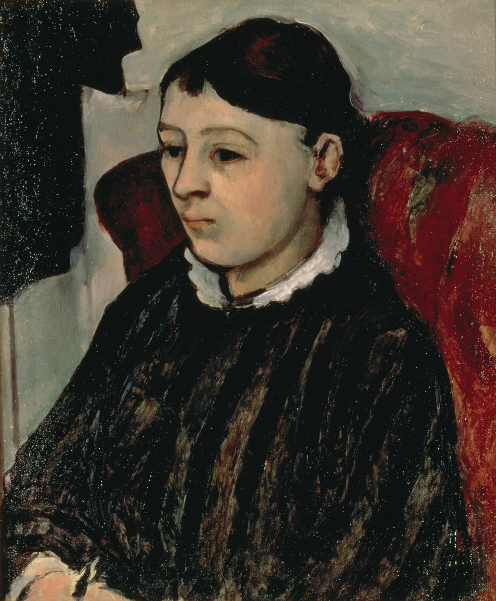  【コレクション展】
ポール・セザンヌ《縞模様の服を着たセザンヌ夫人》