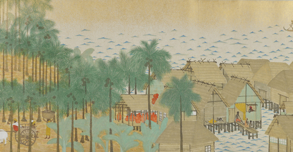 【日本画の革命児 今村紫紅】
今村紫紅《熱国之巻（朝之巻）》