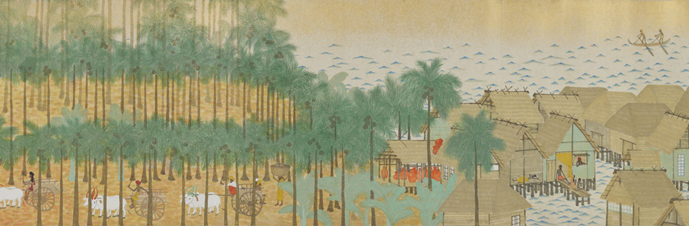 【日本画の革命児 今村紫紅】
今村紫紅《熱国之巻（朝之巻）》