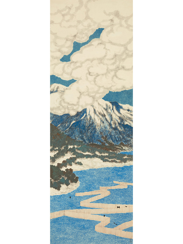 【日本画の革命児 今村紫紅】
今村紫紅「比良」（《近江八景》より）