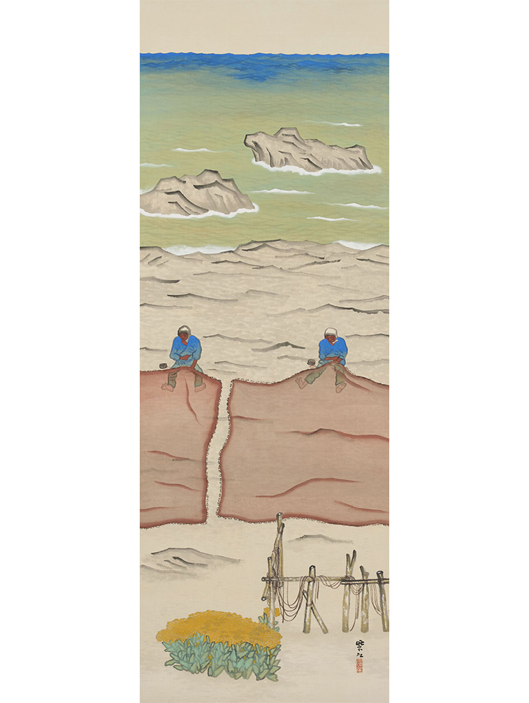 【日本画の革命児 今村紫紅】
今村紫紅《春之海》