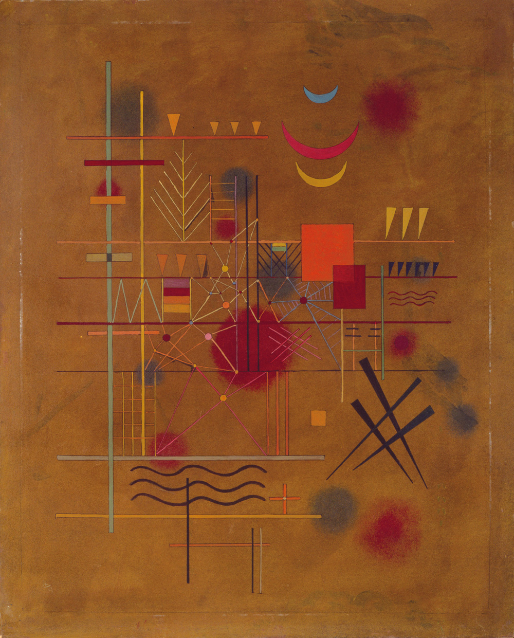 【コレクション展】
ヴァシリィ・カンディンスキー《網の中の赤》